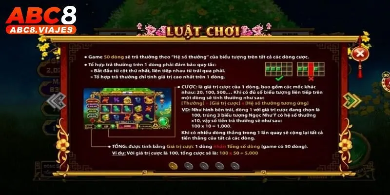 Tổng quan quy tắc tham gia Cung Hỷ Phát Tài ABC8