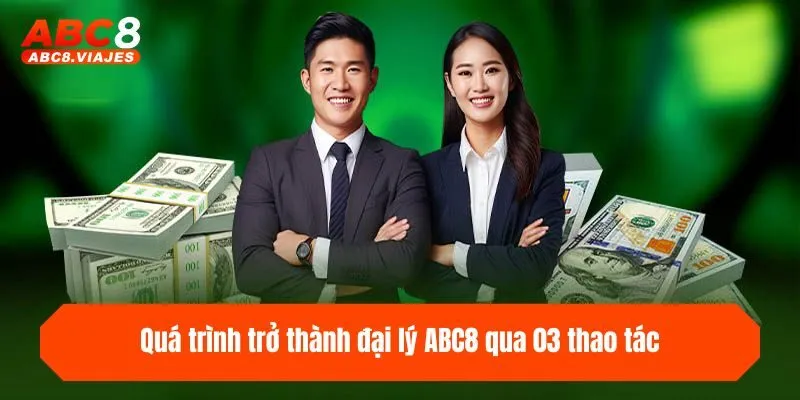 Quá trình trở thành đại lý ABC8 qua 03 thao tác